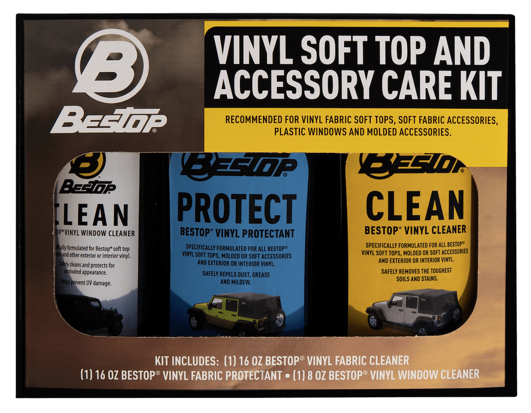 Bestop 11215-00 Fabric Care Pack -ï¿½Vinyl Soft Top Cleaner, Vinyl Window Cleaner