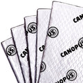 Canopus Car Sound Deadening Mat, 80 Mil 18 Sqft, Pack of 9 Sheets, Butyl Sound Deadener Mat, Audio Car Sound Dampening Material for Car Trunk, Door, Floor and Ceiling, SilveM