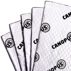 Canopus Car Sound Deadening Mat, 80 Mil 18 Sqft, Pack of 9 Sheets, Butyl Sound Deadener Mat, Audio Car Sound Dampening Material for Car Trunk, Door, Floor and Ceiling, SilveM