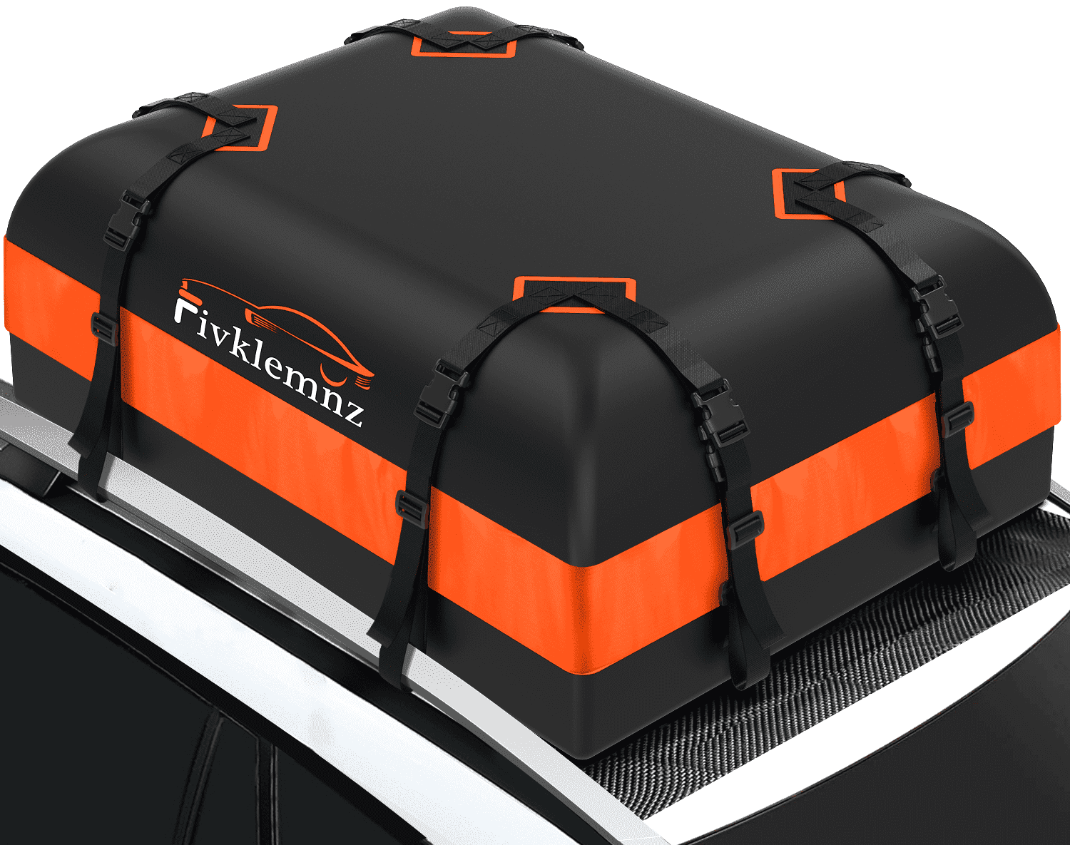 Rooftop Cargo Carrier, 15 Cubic Waterproof Roof Top Cargo Bag for All Cars SUVs with/Without Rack, Heavy Duty 840D Car Roof Bag