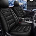 Car Seat Cover Fit for Toyota Corolla Cross 2022-2026 Waterproof Faux Leather Seat Protector Vehicle Cushion Covers Compatible Airbag Full Set 5 Seats Black