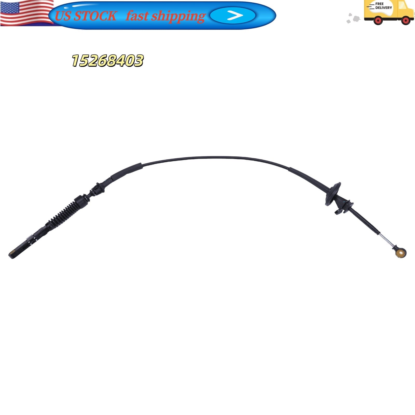 Car Shift Cable Compatible for Hummer H2 Base 6.0L V8 - Gas 2003-2007 Replacement 15268403