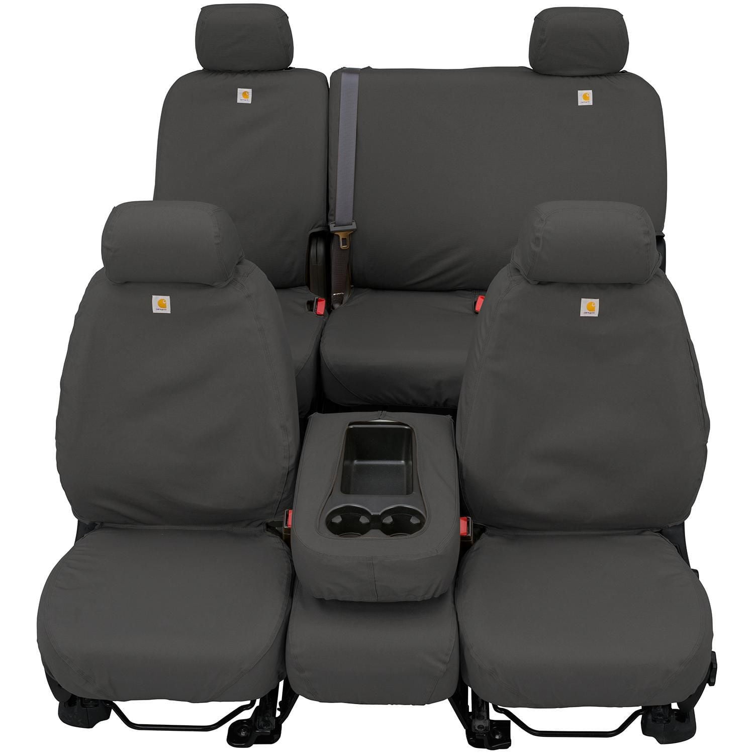 Open Box Covercraft Carhartt SeatSaver Custom First Row Seat Cover: Gravel, Duck Weave, Bucket Seats, 2 Pack