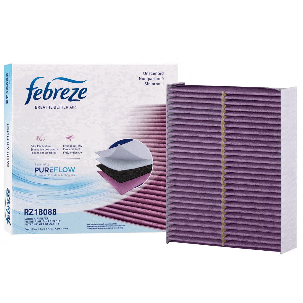 Febreze Odor Control Cabin Air Filter by PUREFLOW RZ18088 Fits 2011-2020 Dodge Grand Caravan 3.6L; 2011-2016 Chrysler Town & Country 3.6L; 2022-2026 Nissan Frontier 3.8L