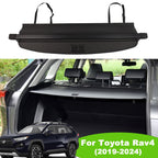 Fit Toyota RAV4 2019 2020 2021 2022 2023 2024 Black Retractable No Gap Cargo Cover for Toyota RAV4 2019-2024 SUV Accessory Rear Trunk Car Privacy Shield Shade Cover