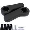 Armrest Cushion w/Cup Holder Rear Seat One Pair Black Fit for vehicle Club Car Golf Cart