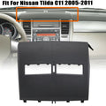 For Nissan Versa 2007-2012 Black Front Upper Top Center Dash Air Vent Trim Bezel Auto Accessories