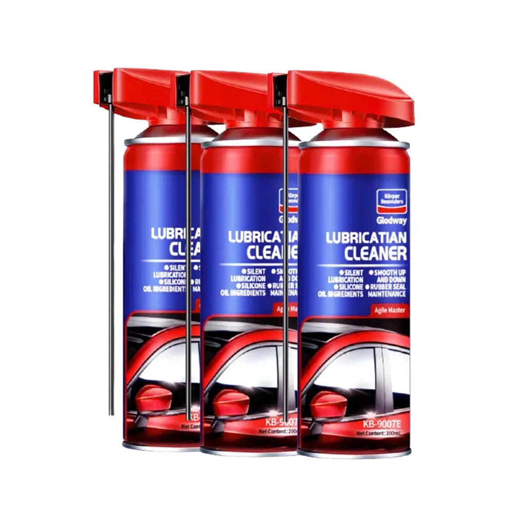 Glodway Automotive Window & Track Dry Lube，Window Door Silicone Seal Lubricants,Noise Reduction,10 oz，3 pack