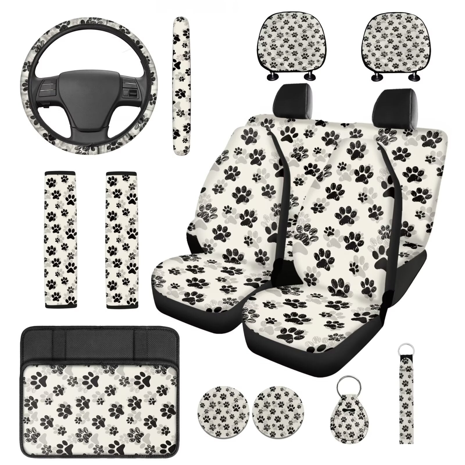 Motivo™ HUIACONG Blue Leopard Print Seat