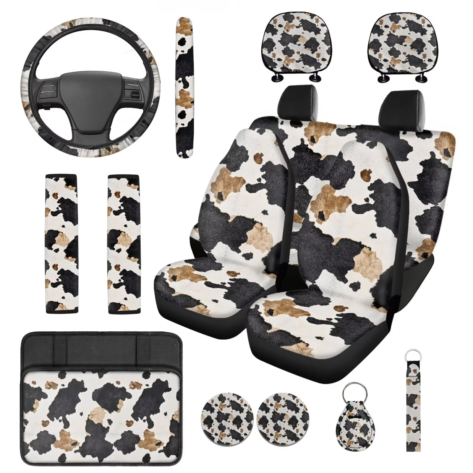 Motivo™ HUIACONG Blue Leopard Print Seat