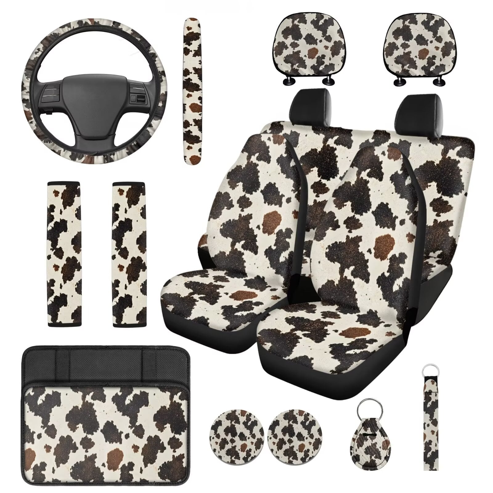 Motivo™ HUIACONG Blue Leopard Print Seat