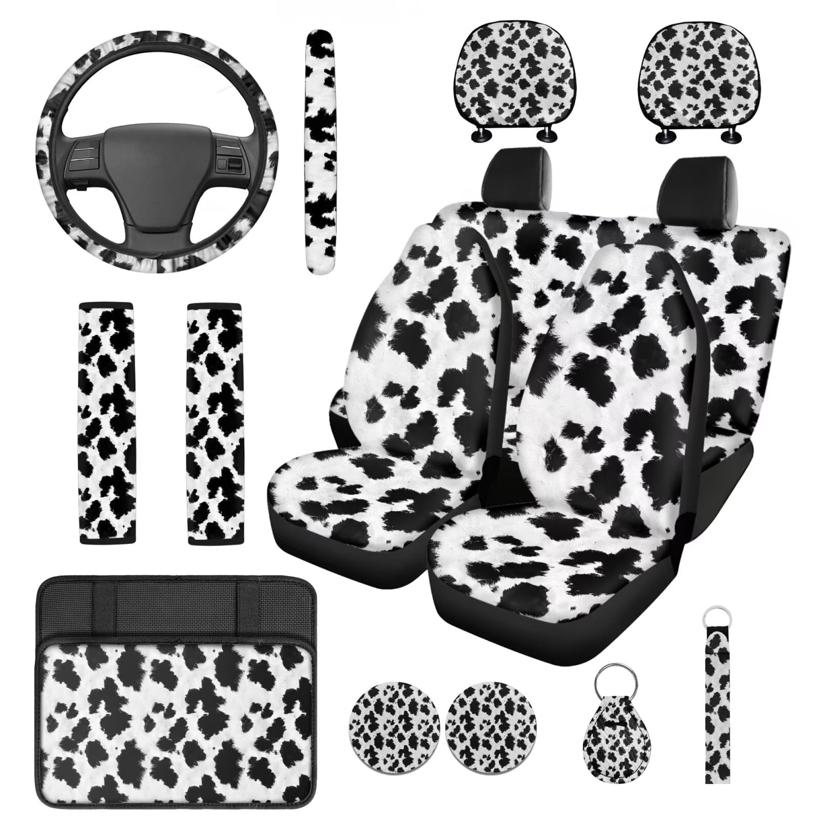 Motivo™ HUIACONG Blue Leopard Print Seat