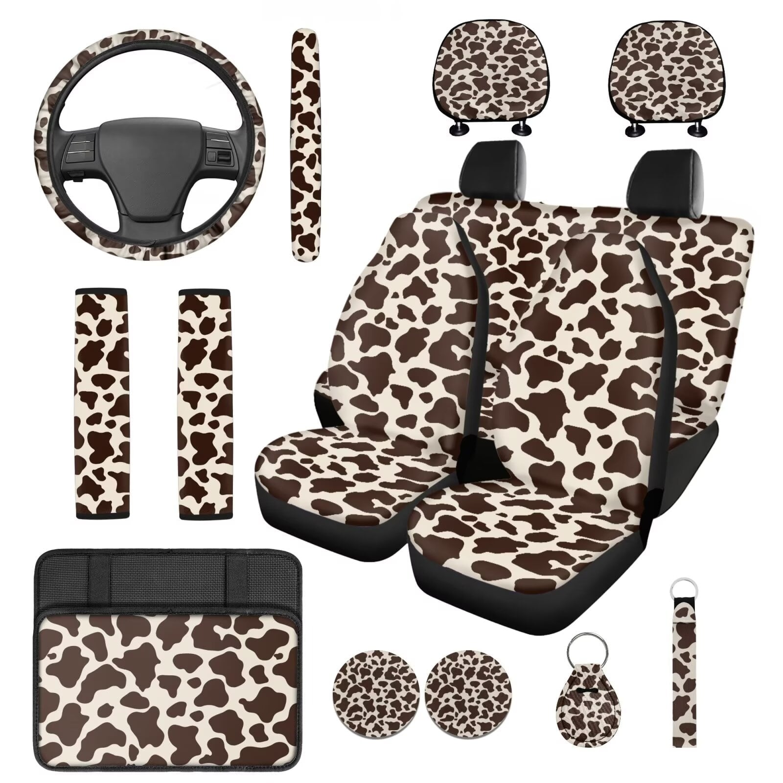 Motivo™ HUIACONG Blue Leopard Print Seat