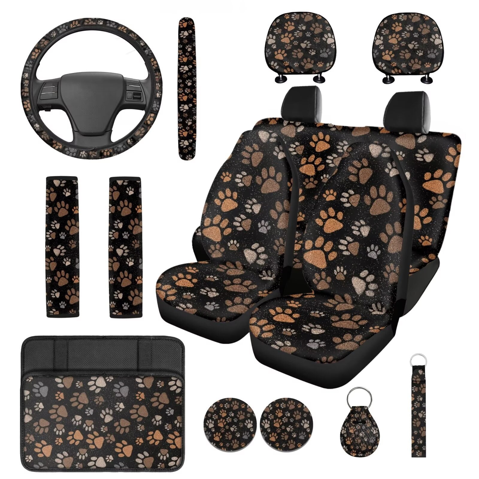 Motivo™ HUIACONG Blue Leopard Print Seat