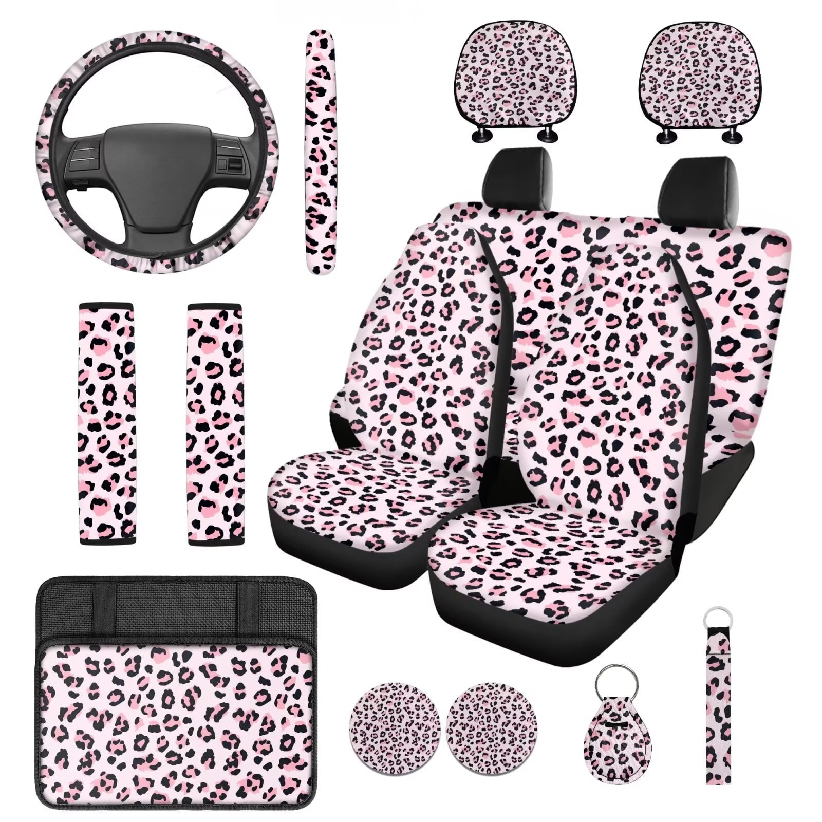 Motivo™ HUIACONG Blue Leopard Print Seat