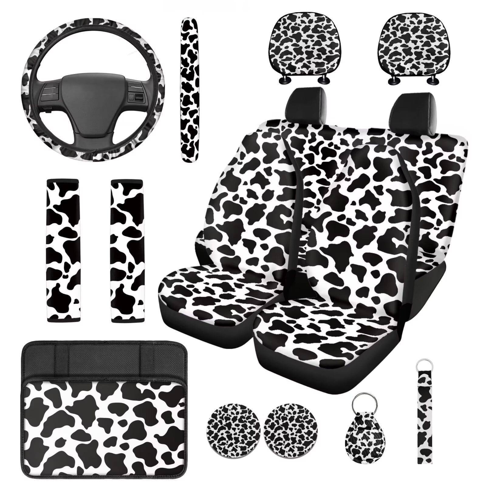Motivo™ HUIACONG Blue Leopard Print Seat