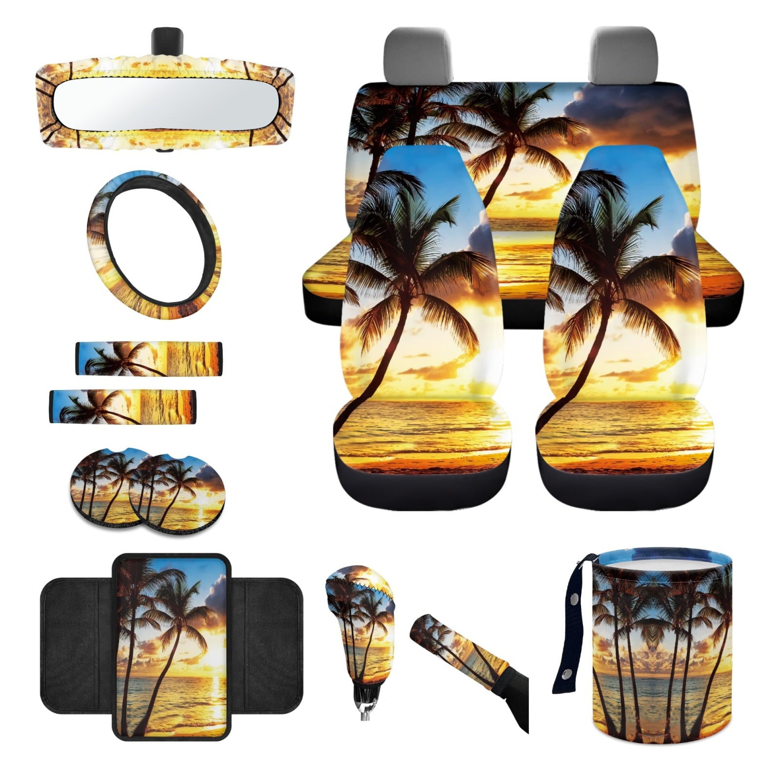 Motivo™ Jeiento Dusk Palm Leaves Car