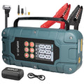KOPUO-X 7000A Jump Starter with Air Compressor, 150 PSI Digital Tire Inflator, 12V Battery Booster Power Bank for All Gas and 6.5L Diesel