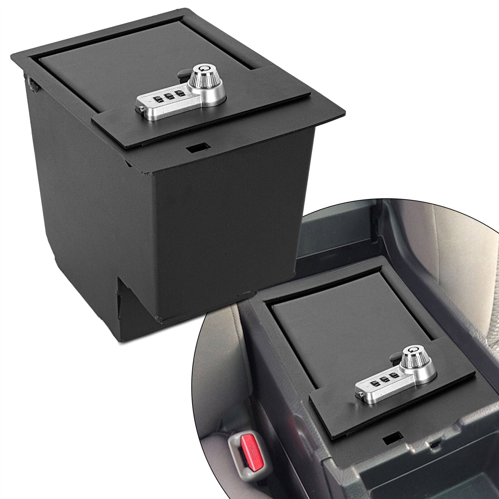 Kojem Safe Center Console Car Safe Interior Storage Lock Gun Safe Box for Toyota 4Runner 2014-2022 Replaces 00016-86184 00016-34174