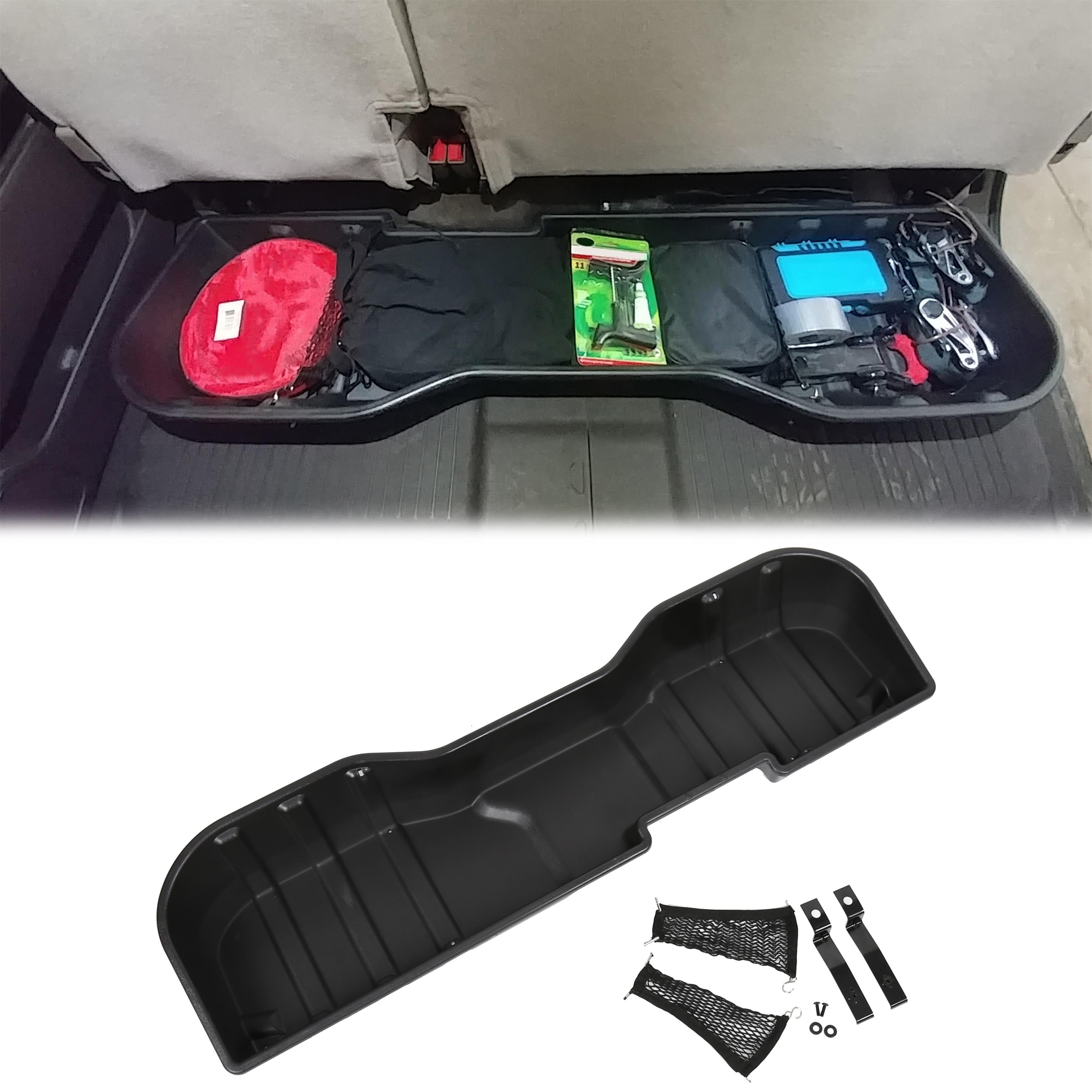 Kojem Under Seat Storage Box Organizer Black for 2007-2019 Chevy Silverado GMC Sierra Crew Cab Replaces 23183674