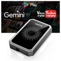 LAMTTO Wireless CarPlay Adapter Car AI Console, Gemini AI & Google Play, Video Apps, Car Play & Android Auto Plug & Play for Wired CarPlay Cars 2016+