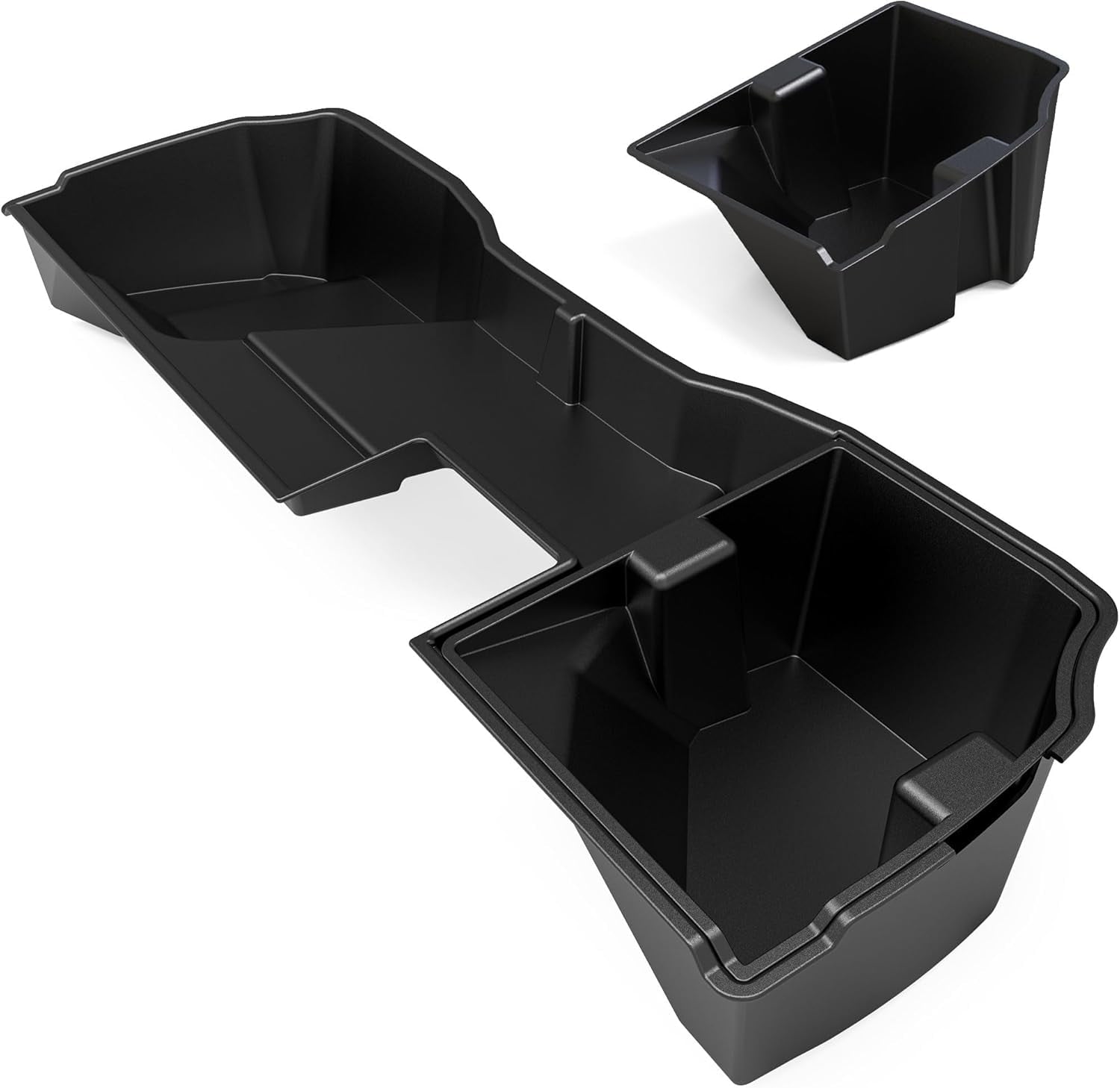 Ledkingdomus Under Seat Storage Box 2in1 Max Organizer for 2014-2018 Chevrolet Silverado/GMC Sierra 1500 Double Cab/15-19 2500HD/3500HD