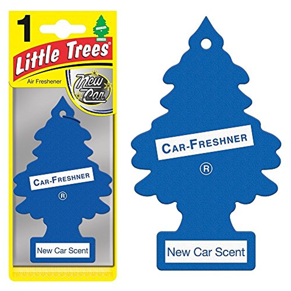 Magic Tree Little Trees Car Home Air Freshener Freshner Smell Fragrance Aroma Scent - NEW CAR (48 Pack)