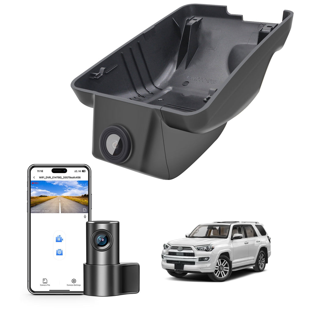 Mangoal Front 4K and Rear 1080p Dash Cam Starvis Sensor Custom fit forToyota 4Runner 2020-2024 Gen5 N280 (Model A), TRD Sport Limited Pro Off-Road Venture SR5 Premium, OEM Look, GPS,128GB Card