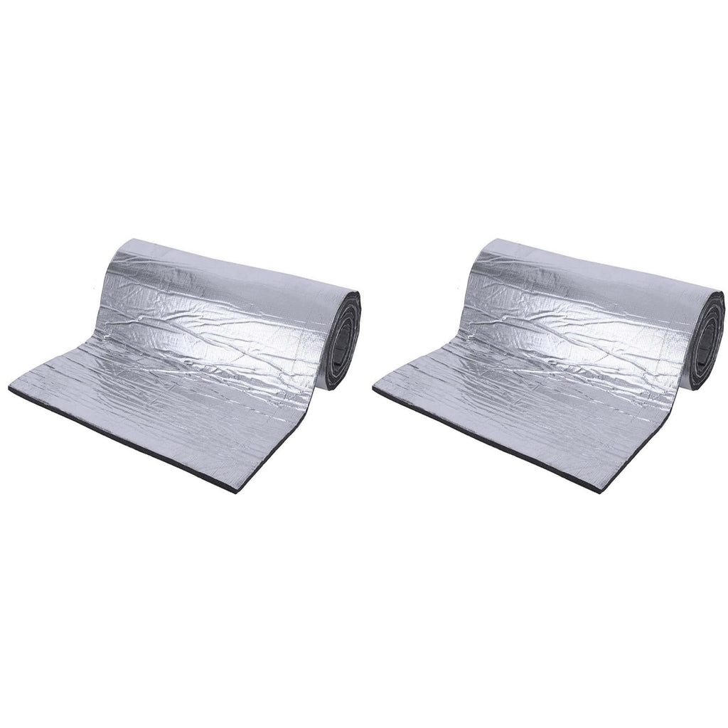 Mfigree Car Heat Sound Deadening Insulation Mat, Foam Self Adhesive Mat Roll Fireproof for Auto Hood Engine Roof Door and Trun 200 Cm X 50 Cm X 10 Mm