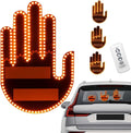 Middle-Finger Car Light, Road Mate Middle-Finger, Road Mate Hand, Road Mate Hand Signal, Car Finger Led Light with Remote, Light up Hand for Car Window - 3 Emoticon Gestures (3PCS)