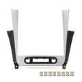 PIT66 Dash Radio Bezel Trim Vent Fit for Chevy Malibu 2008-2012 Silver & Black Car Radio Dashboard Cover