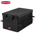 Rubbermaid Trunk Organizer – Heavy-Duty, Collapsible Storage Bin Multiple Compartments,Foldable Car Organization for Cars, Trucks, and SUV, Black