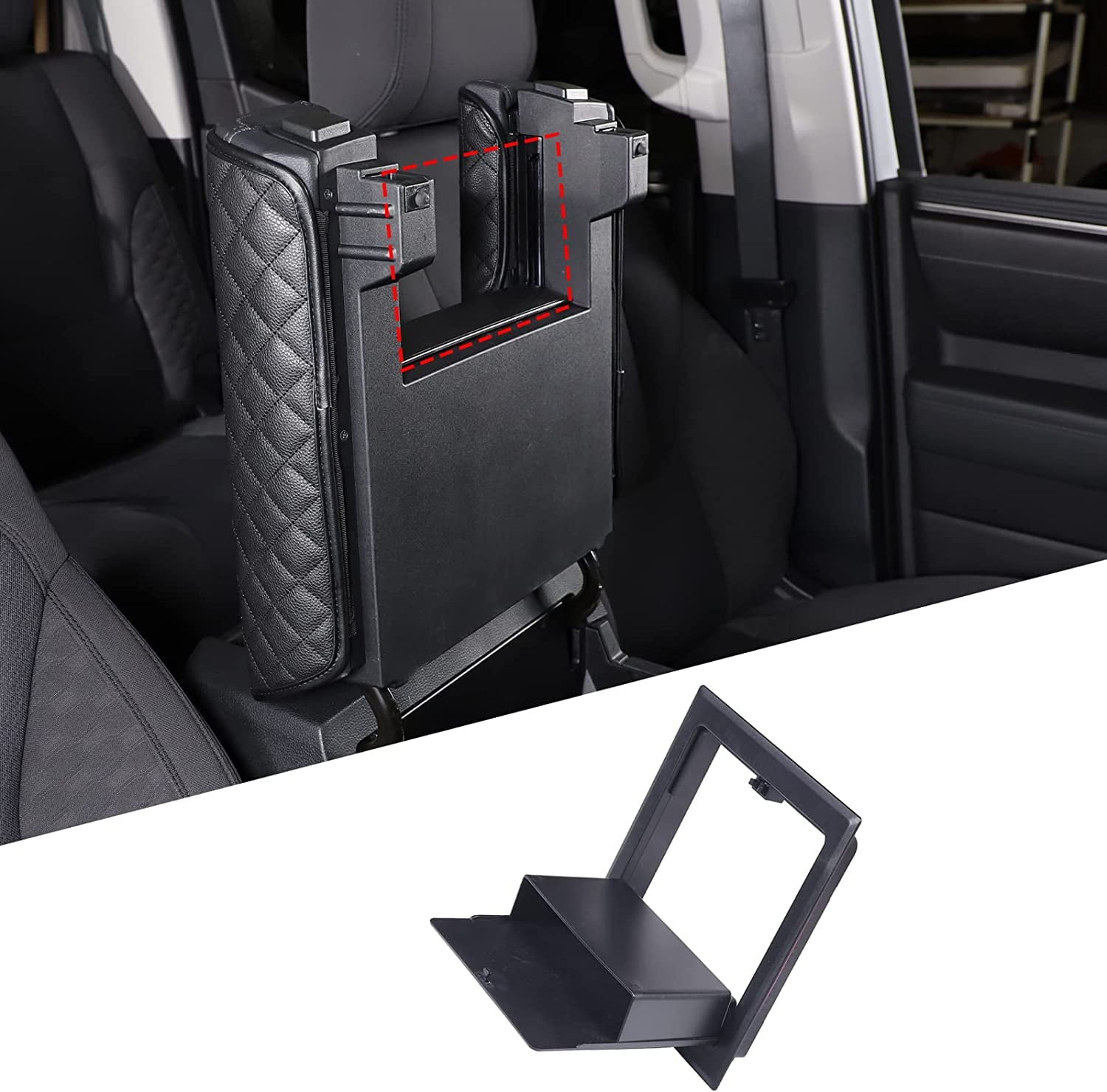 TINKI Center Console Organizer, Armrest Hidden Storage Box for Toyota Tundra 2022 2023 Accessories, Car Central Control Armrest Box Hidden Privacy Storage Case