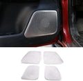 TINKI Stainless Steel Car Interior Protective Speaker Cover Trim Stickers for Toyota Tacoma 2016 2017 2018 2019 2020 2021 2022