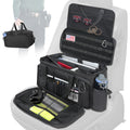 Talrizio Patrol Bag Car Front Seat Organizer for Law Enforcement, Military, and Police, Padded Sleeve for 17" Laptop, and Fits Vehicle Passenger Seat