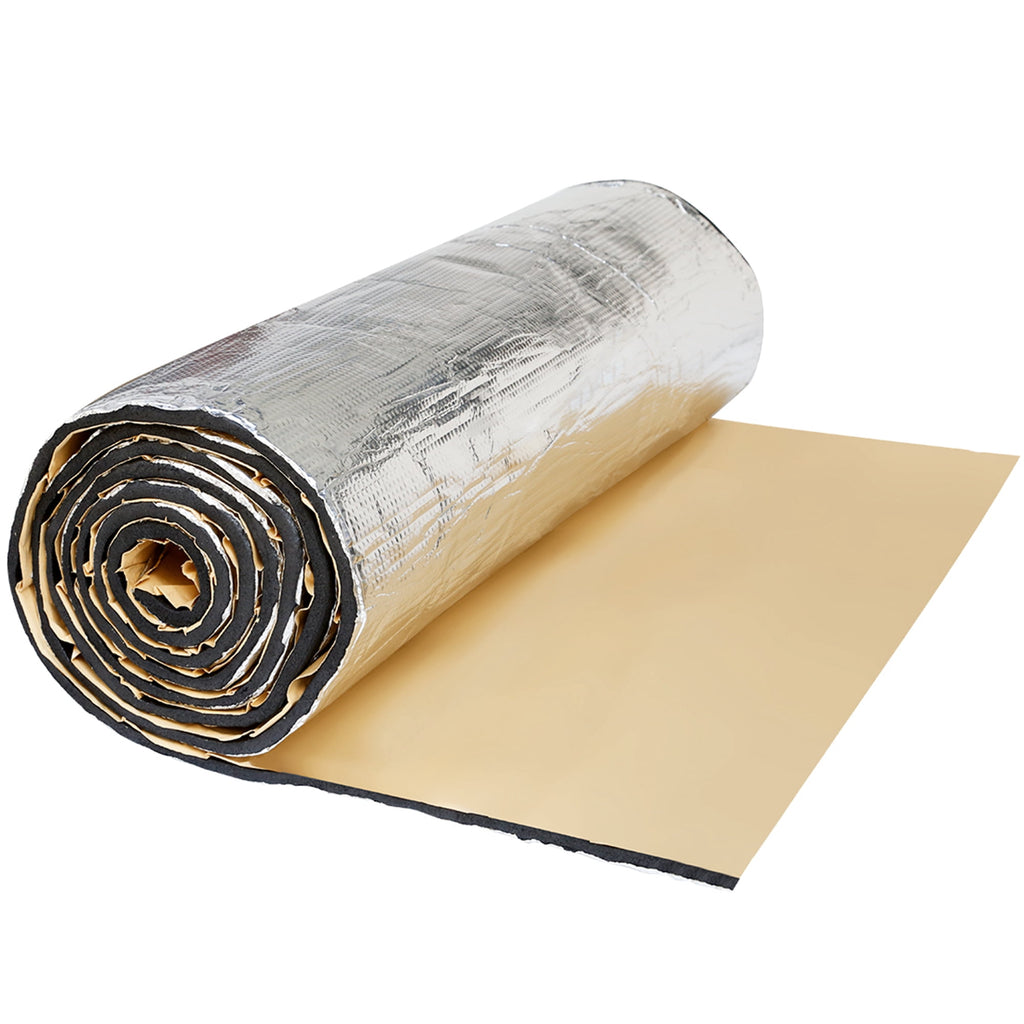 Unique Bargains 6mm 236mil Automobile Car Audio Sound Deadener Heat Insulation Dampening Mat 10.76sq.ft