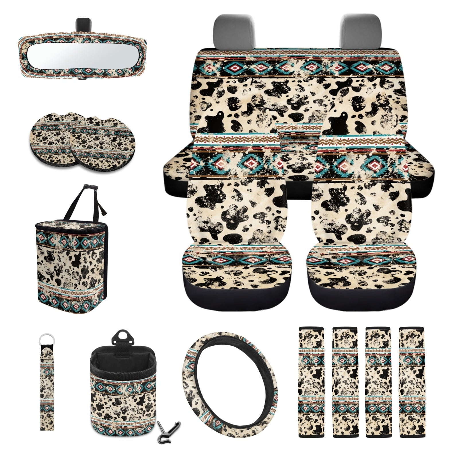 Motivo™ Xoenoiee American Sunflower Cow Print