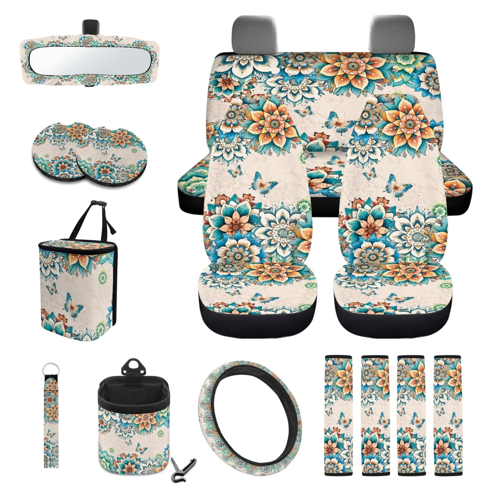 Motivo™ Xoenoiee American Sunflower Cow Print