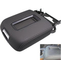 YIUIY Leather Center Console Armrest Lid Black Fit For 2015-2019 Tahoe Yukon Suburban