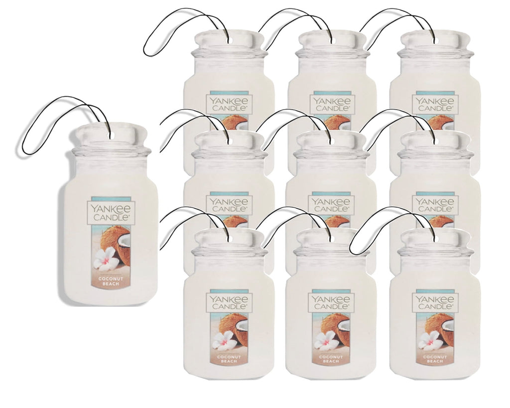 Yankee Candle Coconut Beach Car Jar Air Fresheners (10 Pack)