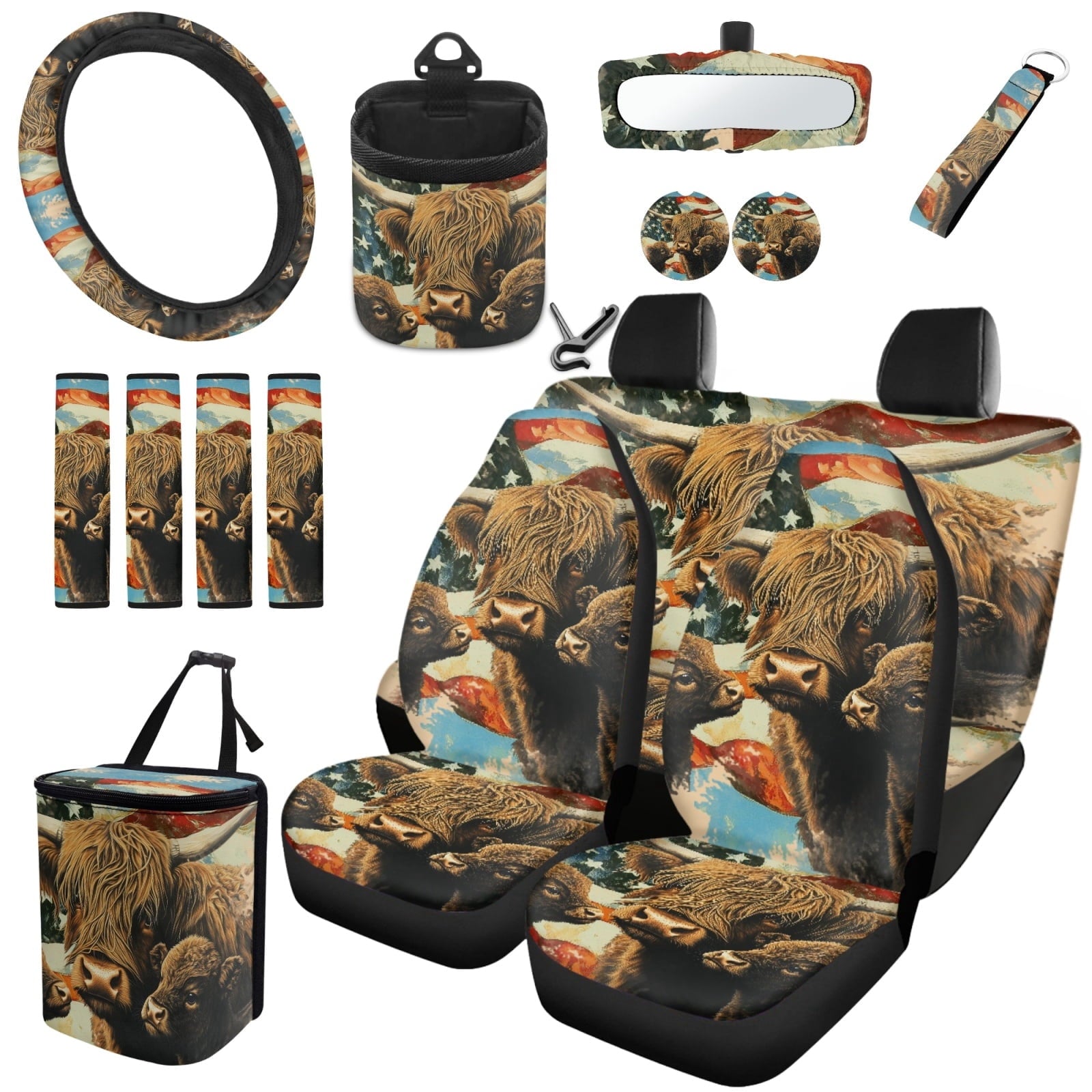 Motivo™ Yuyamidu Rainbow Tie Dye Car