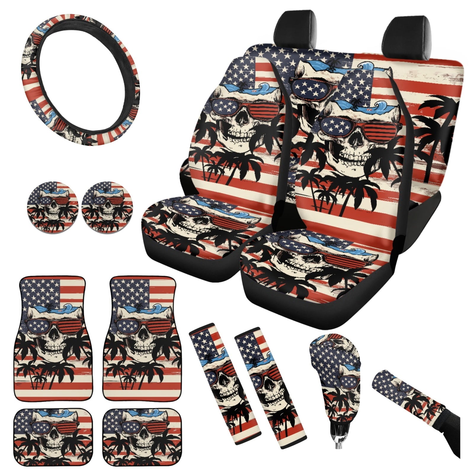 Motivo™ Yuyamidu Skull Car Seat Cover