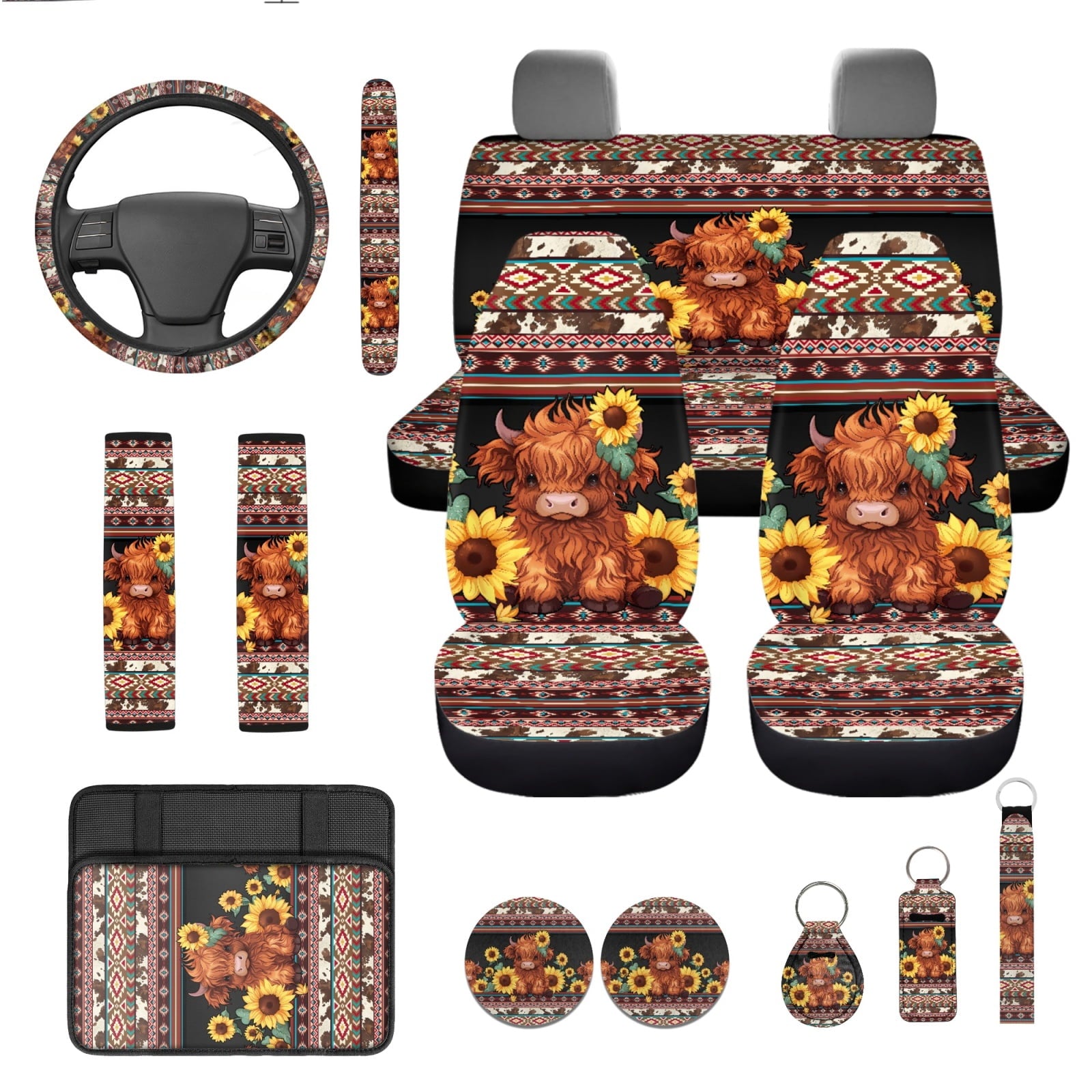 Motivo™ Yuyamidu Cute Highland Cow Car