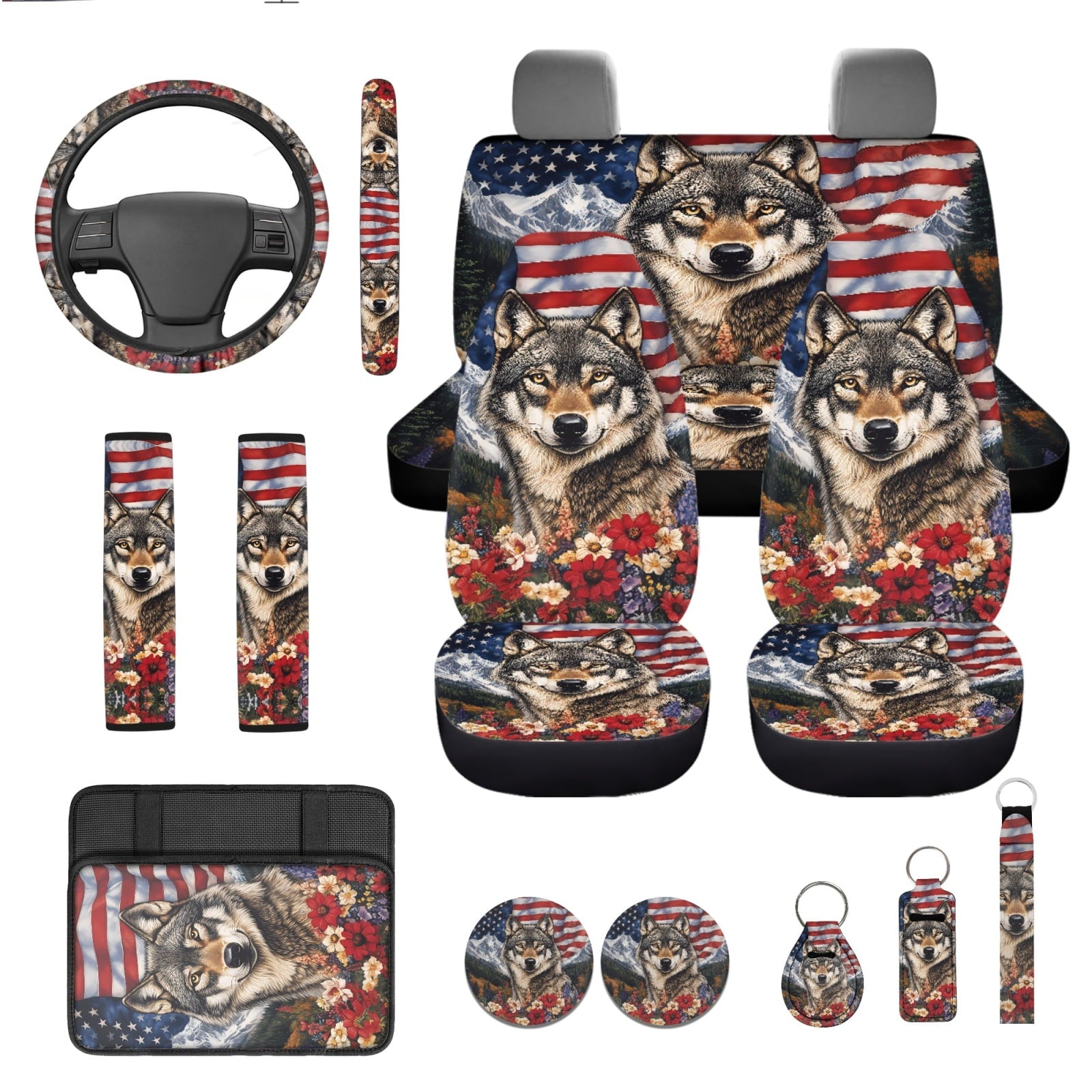 Motivo™ Yuyamidu Blue Wolf Car Seat