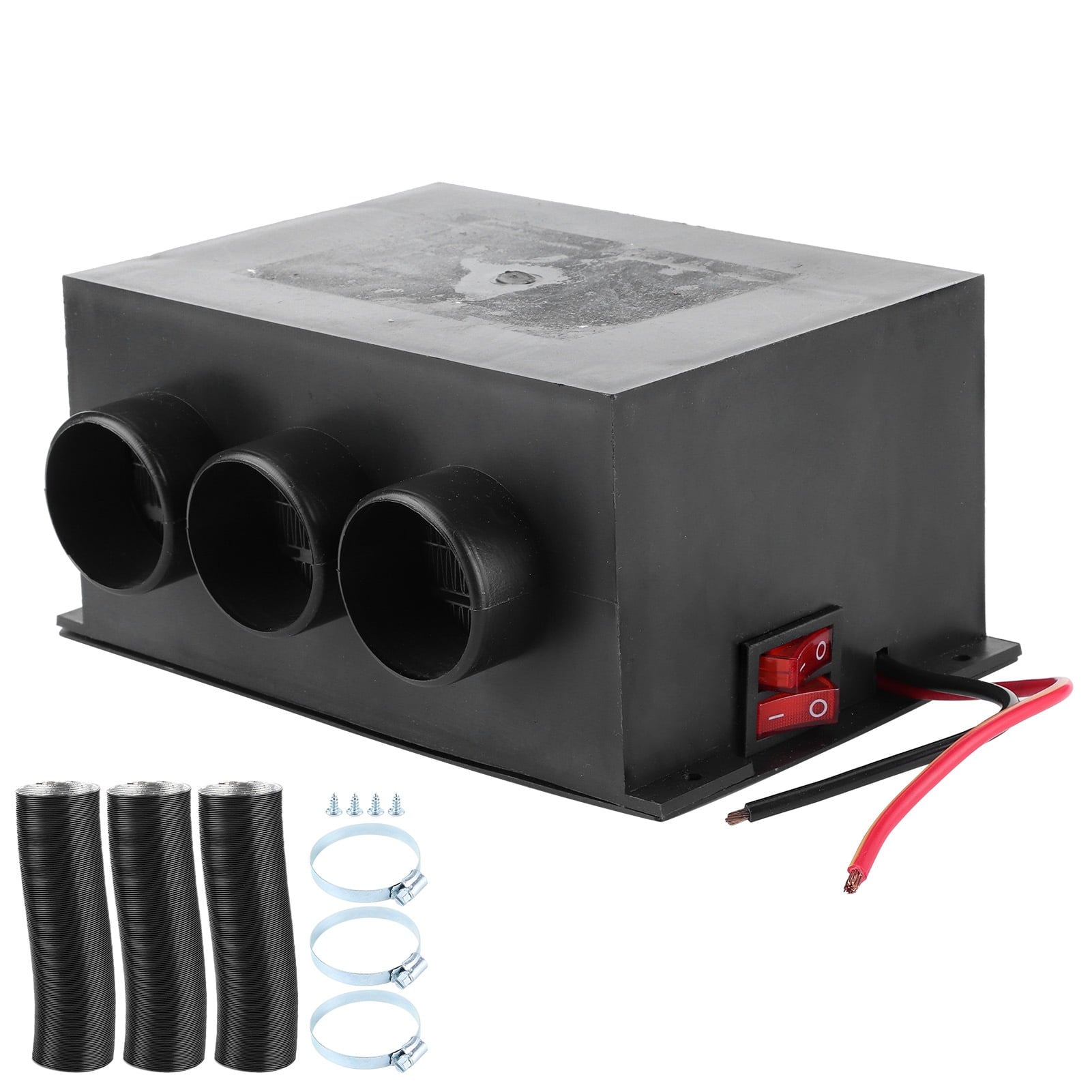 Zerodis Car Heater, 12V 600W Car Heater 3 Hole Portable Winter Heating Warmer  Defroster Fog Removing