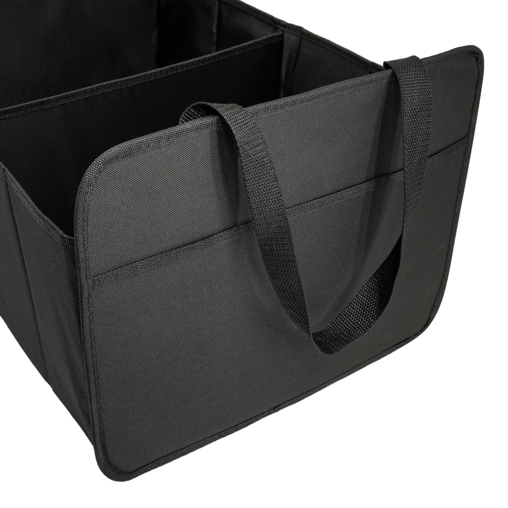(2 pack) Auto Drive Car Hard-Sided Collapsible Trunk Organizer (Black)