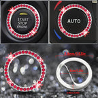 DEA 12 Pcs Bling Car Accessories Set for Women Car Floor Mats Full Set Steering Wheel Cover Seat Belt Covers Coasters Universal Fit Car SUV Truck Van Silver