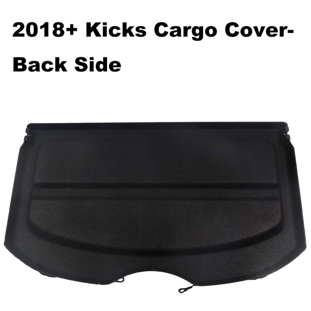 Fit 2017-2024 Nissan Kicks Non-retractable Cargo Cover for 2017 2018 2019 2020 2021 2022 2023 2024  Nissan Kicks SUV Rear Trunk Privacy Shade Accessory, Black