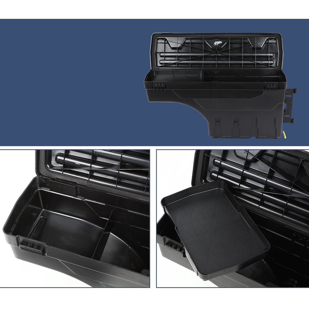 PIT66 Truck Bed Storage Box Right Side Fit for Chevy Silverado & GMC Sierra 1500 2500 3500 1999-2007