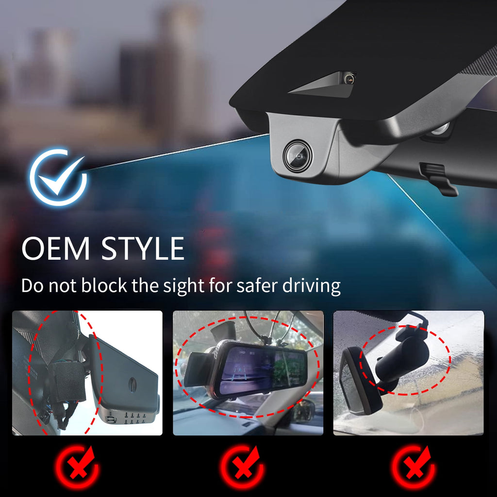 Mangoal Front 4K and Rear 1080p Dash Cam Starvis Sensor Custom fit for Toyota C-HR 2018 2019 2020 LE Limited XLE Premium (Model B), 2160P UHD Video, Loop Recording, Gravity Sensor, 128GB Card